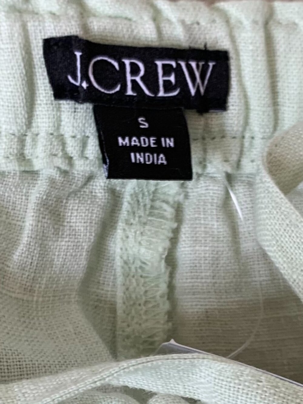 NWT J. Crew Soleil Pant in Linen, Mint Green, Size Small - Picture 7 of 10